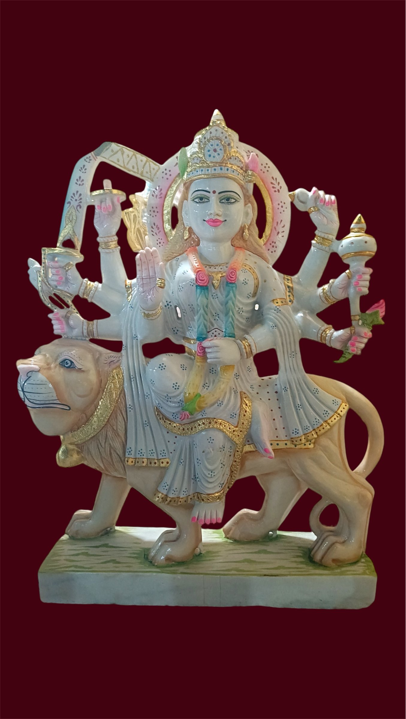 Durga Ma White Makarana Marble