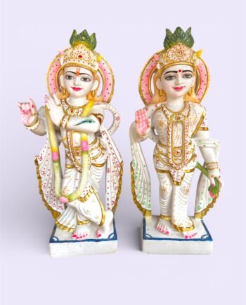 Radha Krishna In Makrana Marble