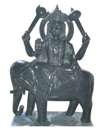 Shani dev in Elephant black stone
