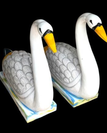 Pair of Swan , 3F White Marble