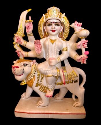 Maa Durga ( Pure Makarana Marble ), 27 inch